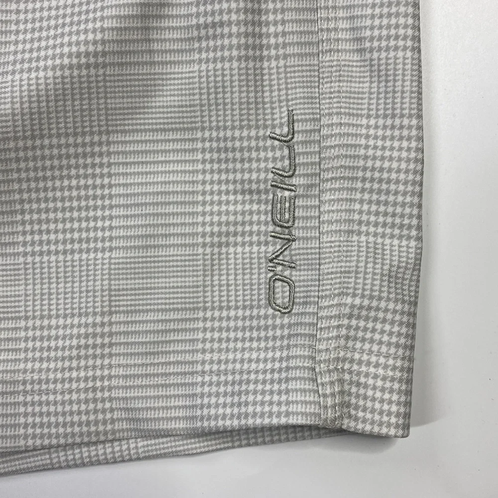 O'Neil Hybrid Gray White Chino Shorts Size 32